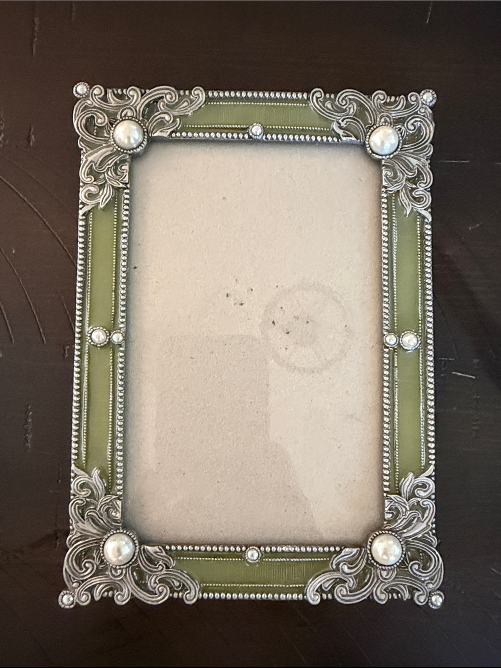 Ornate Green Decorative Picture Frame for 5.5”x3.5” Photo